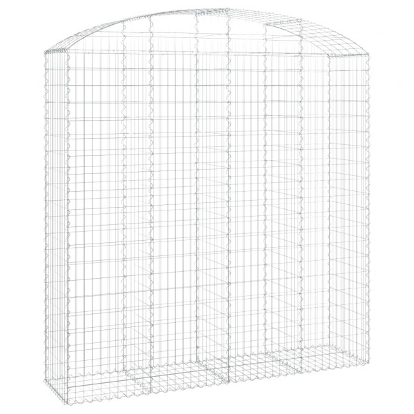Cesto gabião arqueado 200x50x200/220 cm ferro galvanizado M 2