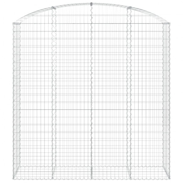Cesto gabião arqueado 200x50x200/220 cm ferro galvanizado M 3