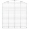 Cesta gaviones forma arco hierro galvanizado 200x50x200/220 cm 3