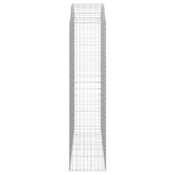 Cesto gabião arqueado 200x50x200/220 cm ferro galvanizado M 4