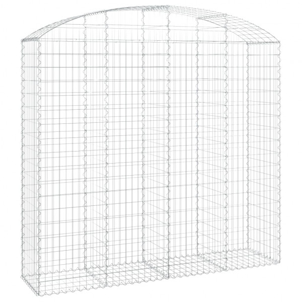Cesto gabião arqueado 200x50x180/200 cm ferro galvanizado M 2