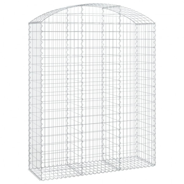 Cesto gabião arqueado 150x50x180/200 cm ferro galvanizado M 2