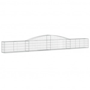 Cesto gabião arqueado 400x30x40/60 cm ferro galvanizado H