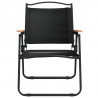 Sillas de camping 2 uds tela Oxford negro 54x55x78 cm 4
