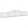 Cesta de gaviones forma arco hierro galvanizado 300x30x40/60 cm 2