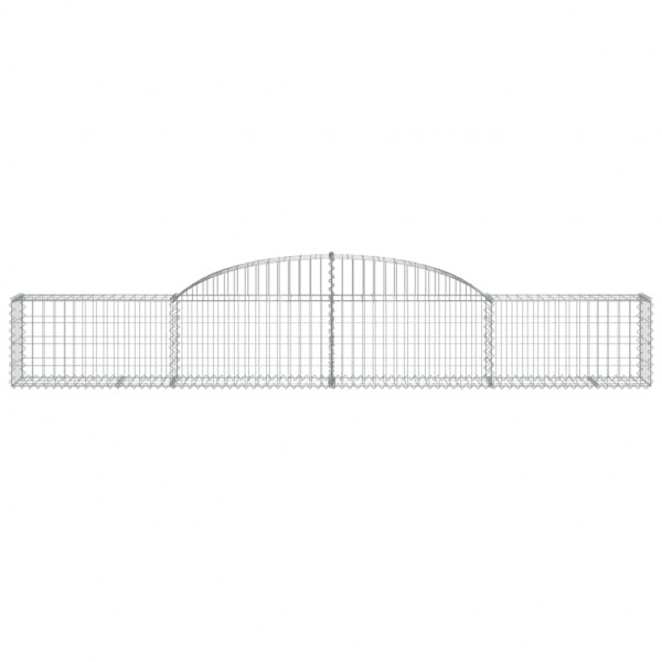Cesta de gaviones forma arco hierro galvanizado 300x30x40/60 cm M 3