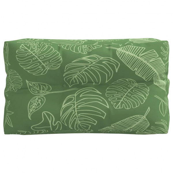 Cojines para palets 2 unidades tela estampado de hojas M 3