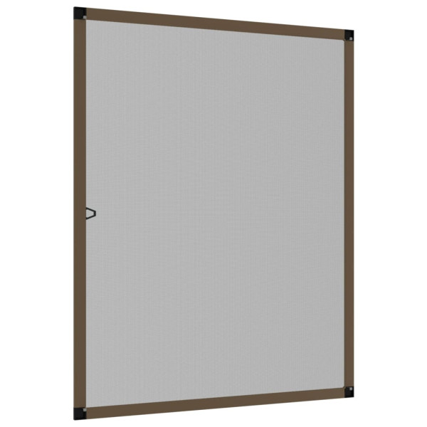 Mosquitera para ventanas marrón 100x120 cm M 4