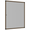 Tela anti-insetos para janela 100x120 cm castanho 4