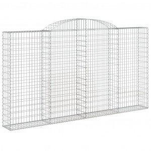 Cesto gabião arqueado 300x30x160/180 cm ferro galvanizado H