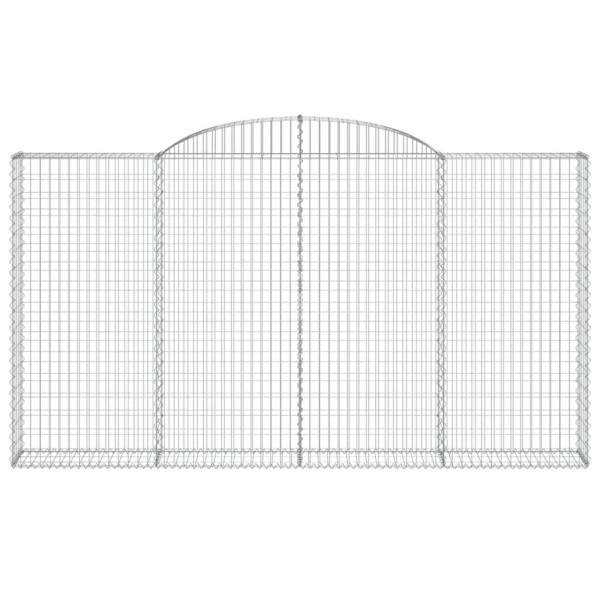 Cesto gabião arqueado 300x30x160/180 cm ferro galvanizado M 3