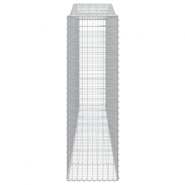 Cestas de gaviones 7 uds forma de arco hierro 400x50x160/180 cm M 5