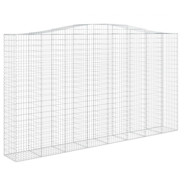 Cestos gabião arqueados 5pcs 400x50x220/240cm ferro galvanizado M 3