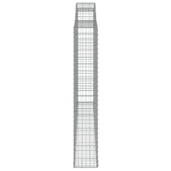 Cesto gabião arqueado 300x30x180/200 cm ferro galvanizado M 4