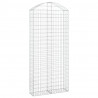 Cesta gaviones forma arco hierro galvanizado 100x30x220/240 cm 2