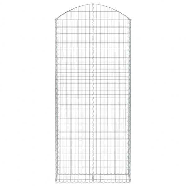 Cesto gabião arqueado 100x30x220/240 cm ferro galvanizado M 3