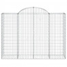Cesta gaviones forma arco hierro galvanizado 200x50x140/160 cm 3