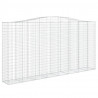 Cestos gabião arqueados 4pcs 400x50x200/220cm ferro galvanizado 3