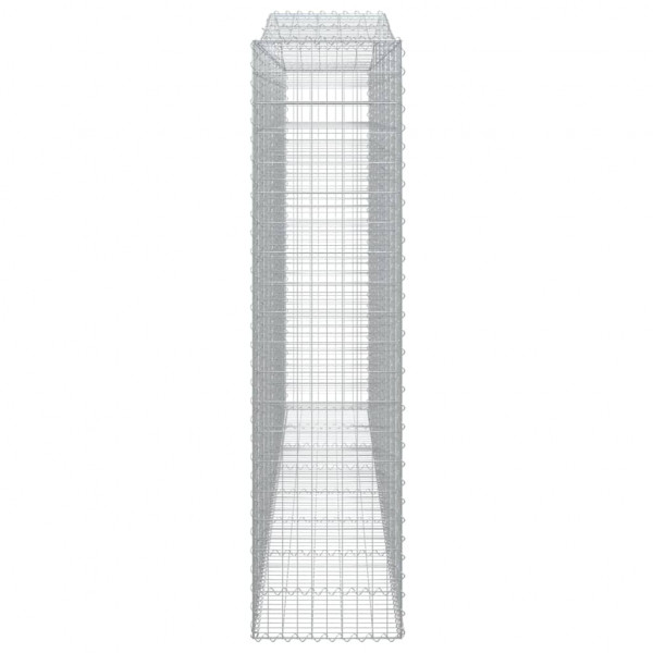 Cestos gabião arqueados 4pcs 400x50x200/220cm ferro galvanizado M 5