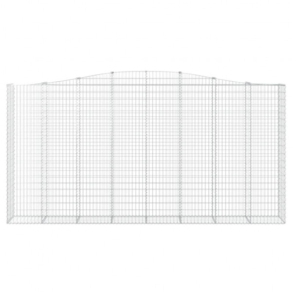 Cestas de gaviones 5 uds forma de arco hierro 400x50x200/220 cm M 4