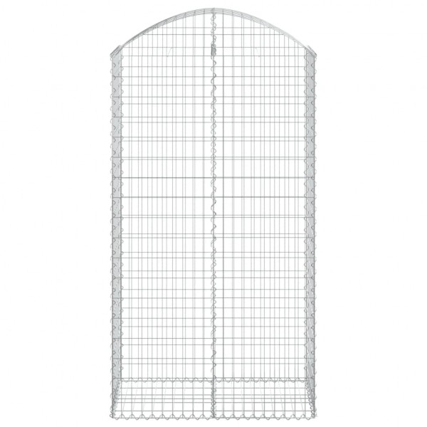 Cesta gaviones forma arco hierro galvanizado 100x50x180/200 cm M 3