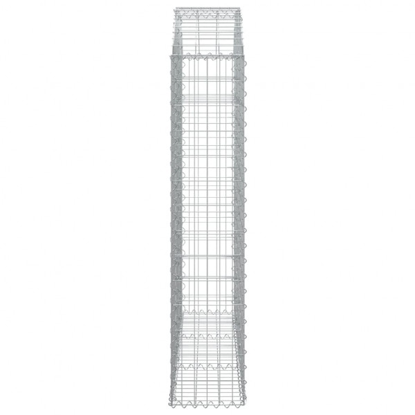 Cesta gaviones forma arco hierro galvanizado 150x30x140/160 cm M 4