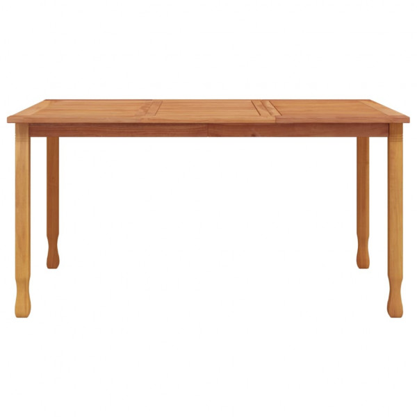 Mesa de comedor de jardín madera maciza de teca 150x90x75 cm M 3