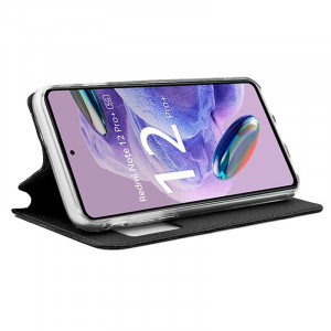 Funda COOL Flip Cover para Xiaomi Redmi Note 12 Pro Plus 5G Liso Negro H