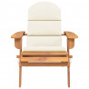 Silla de jardín Adirondack con cojines madera maciza acacia 3