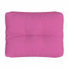 Cojín para sofá de palets tela rosa 50x40x12 cm 4
