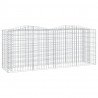 Canteiro elevado gabião arqueado 200x50x100cm ferro galvanizado 2