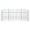 Canteiro elevado gabião arqueado 200x50x100cm ferro galvanizado 3