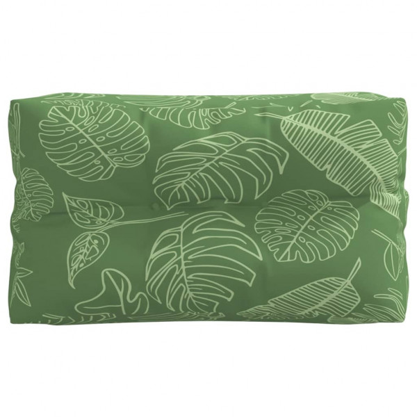 Almofadões para sofás de paletes 2 pcs tecido padrão de folhas M 3