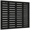 Cabecero de cama de pared madera maciza pino negro 81x3x91.5 cm 2