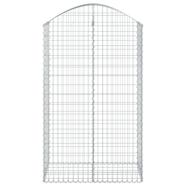 Cesta gaviones forma arco hierro galvanizado 100x50x160/180 cm M 3