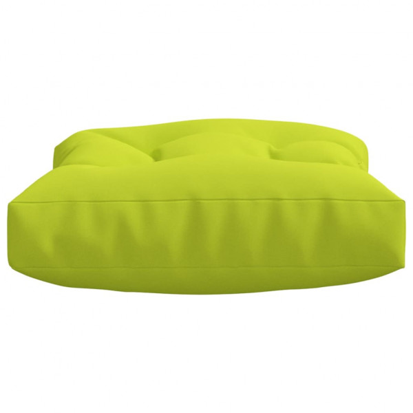 Almofadões para móveis de paletes 2 pcs tecido verde brilhante M 4