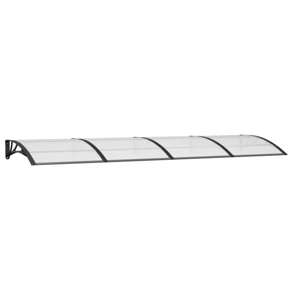 Toldo para porta 350x100 cm policarbonato preto M 2