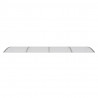 Marquesina de puerta policarbonato gris 350x100 cm 3