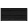 Caixa de jardim 101x50.5x46.5 cm madeira de pinho maciça preto 5