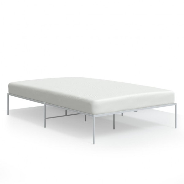 Estrutura de cama 135x190 cm metal branco M 2