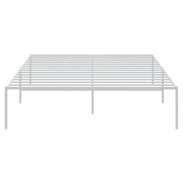 Estrutura de cama 135x190 cm metal branco M 5