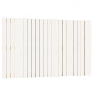 Cabeceira de parede 147x3x90 cm madeira de pinho maciça branco H