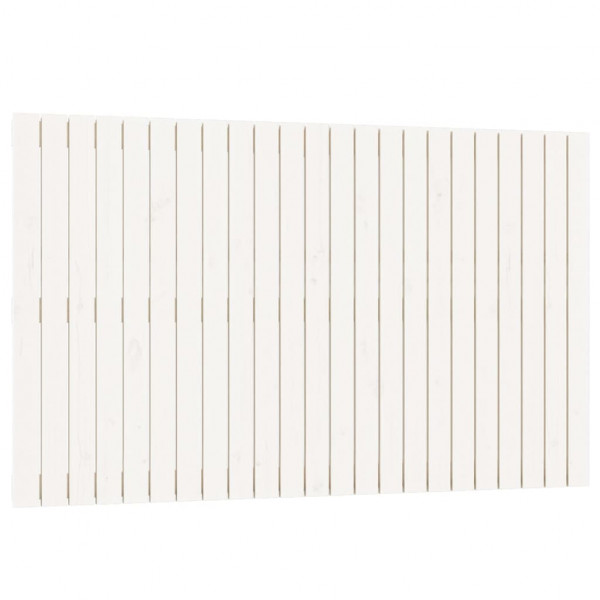 Cabeceira de parede 147x3x90 cm madeira de pinho maciça branco M 2
