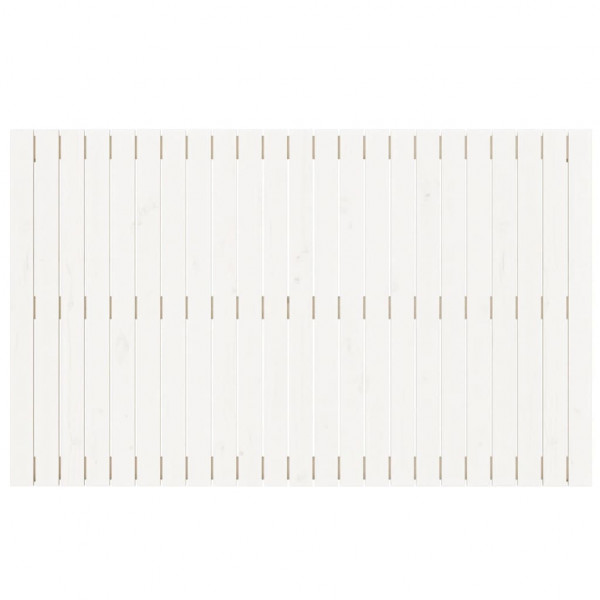 Cabeceira de parede 147x3x90 cm madeira de pinho maciça branco M 4