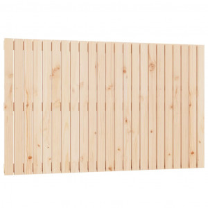 Cabecero de cama de pared madera maciza de pino 147x3x90 cm H