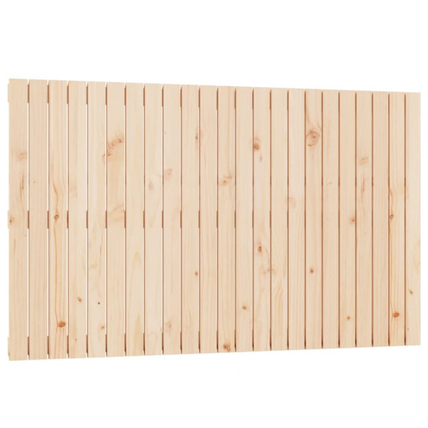 Cabecero de cama de pared madera maciza de pino 147x3x90 cm M 2