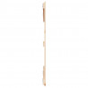 Cabecero de cama de pared madera maciza de pino 147x3x90 cm 5