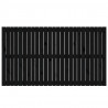 Cabecero de cama de pared madera maciza pino negro 159.5x3x90cm 4