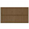 Cabecero cama pared madera maciza pino marrón miel 159.5x3x90cm 4
