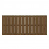 Cabecero cama pared madera maciza pino marrón miel 204x3x90 cm 4